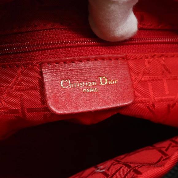 Christian Dior Canage Hand Bag Nylon Black Gold Auth yk15712 - Picture 11 of 16